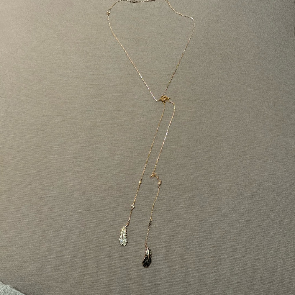 Swarovski naughty necklace feather